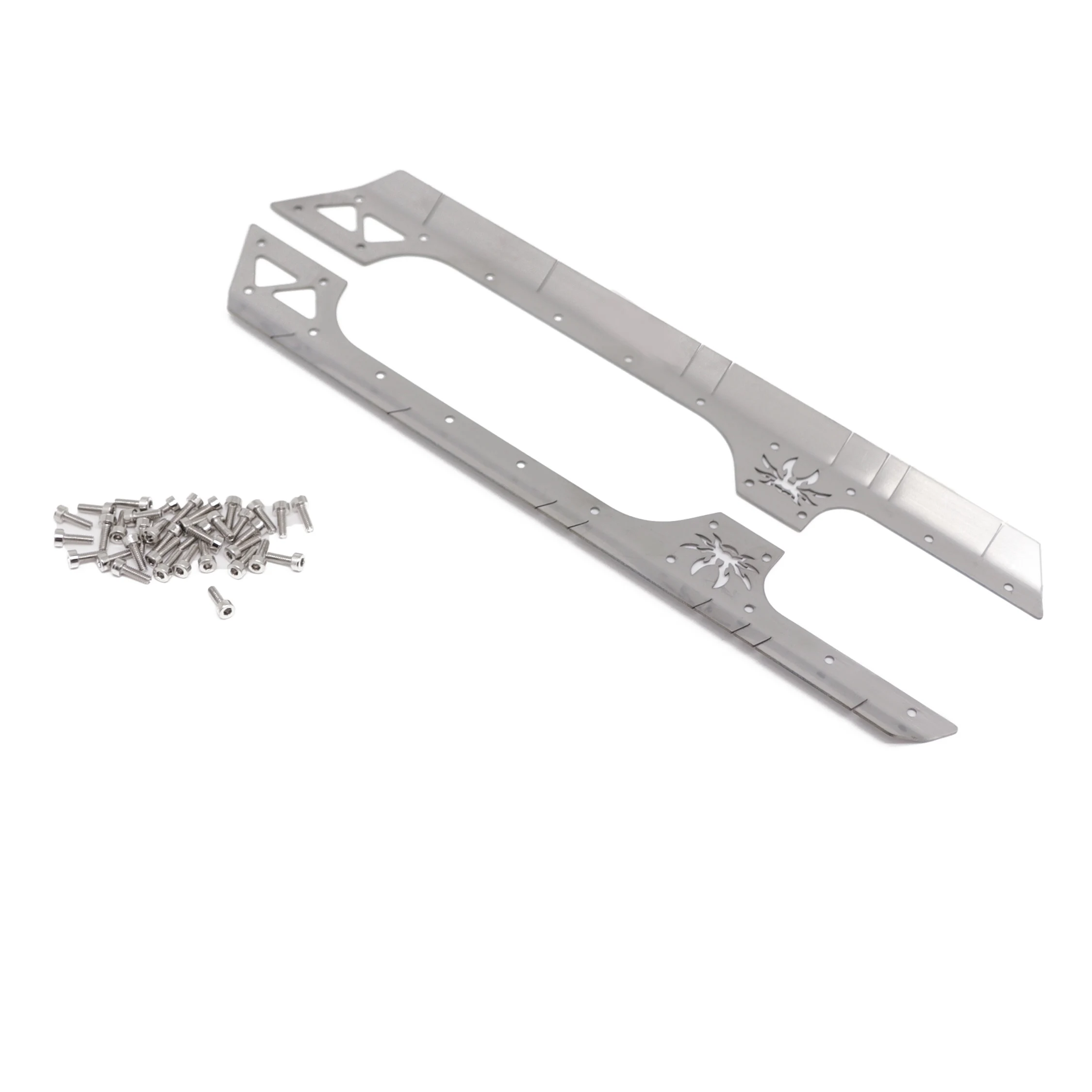 2Pcs Metal Side Skirt Surround For 1/10 RC Crawler Car Axial SCX10 90046 AXI03007 YK4102 313Mm Wheelbase JEEP Wrangler