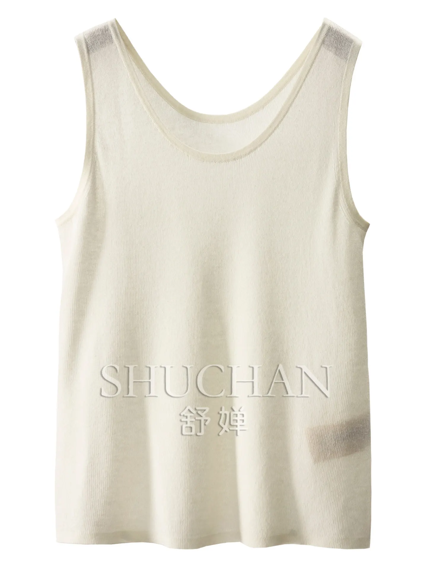 Tank Top Cool and Comfortable Summer 2026 Contains Lyocell Linen U-neck Knitted Sling Vest for Women 67L7