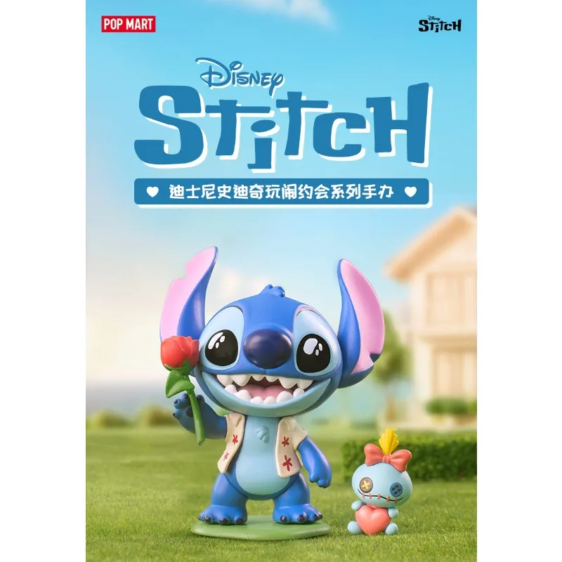 

POPMART Disney Stitch, серия игривых дат, изысканная декоративная глухая коробка, милая и интересная игрушка, коллекция-сюрпризов, подарки