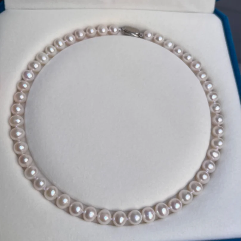 

Charming Genuine Akoya Pearl Necklace For Women 17" 6-7mm Free Shipping 5999