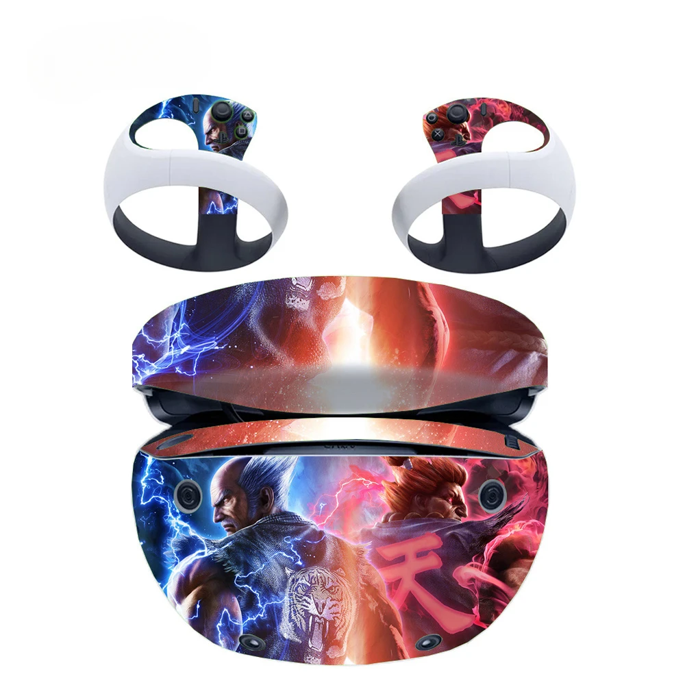 

For PS VR2 VR Headset Stickers Skin and Controller Stickers Full Wrap Vinyl Decal Skin For PSVR2 Protective Case Accessories