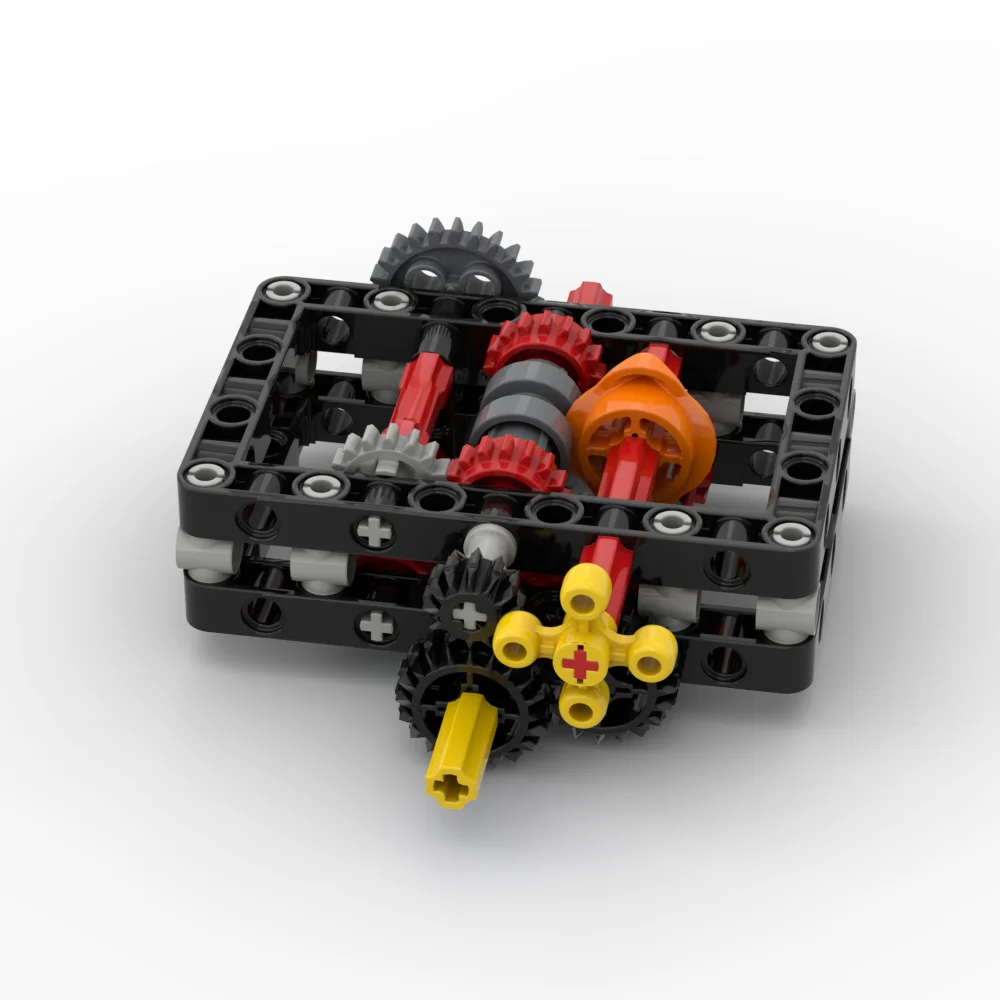 MOC 4-geschwindigkeit Sequentielle Übertragung Technologie Bausteine Set Zyklische Variable Getriebe Montage Getriebe Spielzeug Ziegel DIY Geschenke