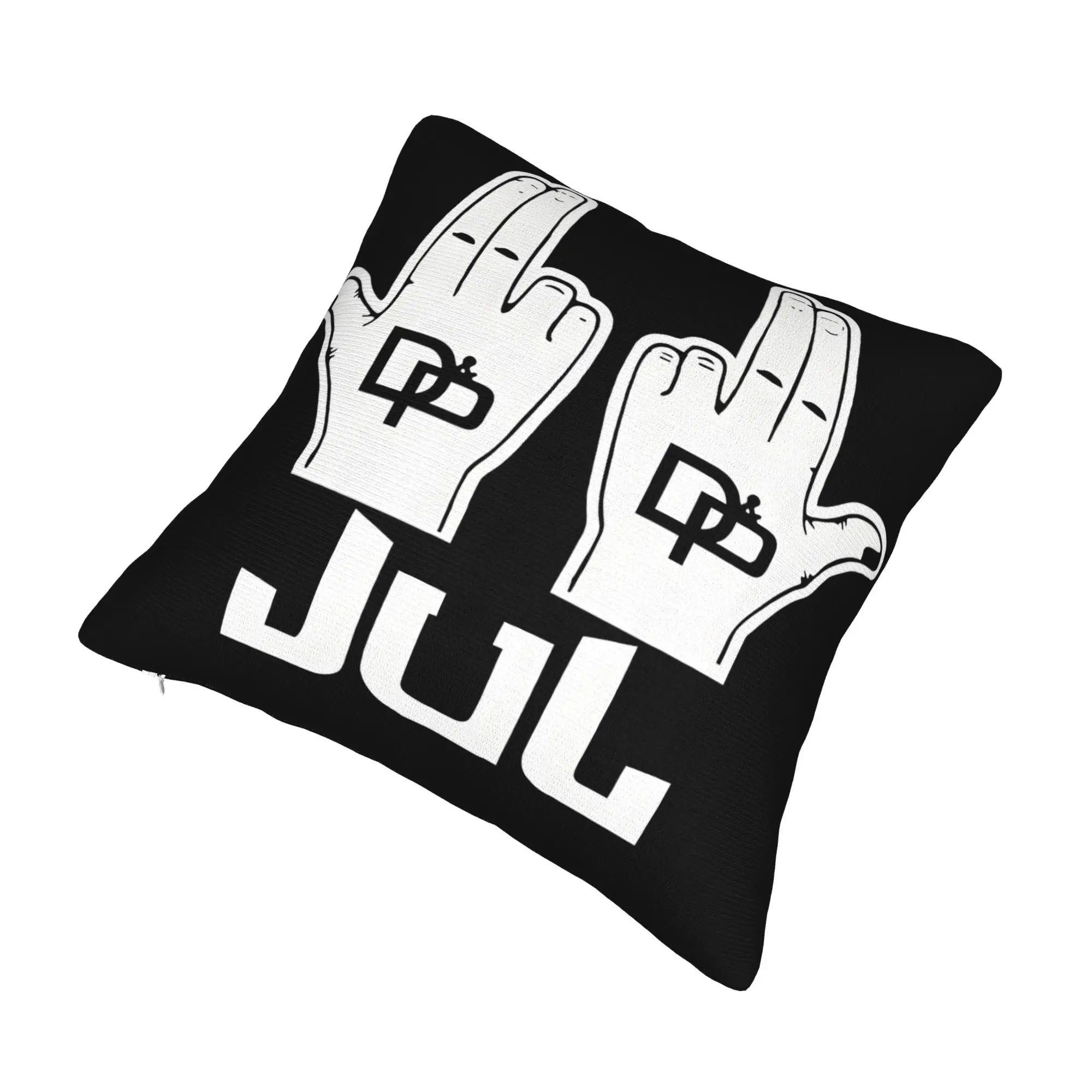 Jul Rapper  Pillow Case Home Decor Nordic Hand Gesture Cushion Decoration Salon Square Pillowcase