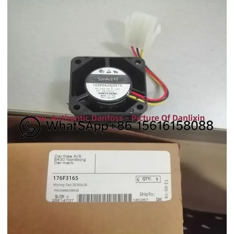 176F3165 Danfoss Inverter Cooling Fan 40x28mm Original Replacement Part for VFD Drive Motor Blower High Quality New