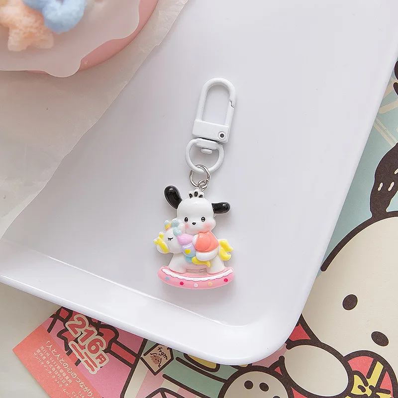 Sanrio Hello Kitty Cute Cartoon Keychain Melody Kuromi Student Cute Popular Accessories Bag Keychain Surprise Gift Free Shipping