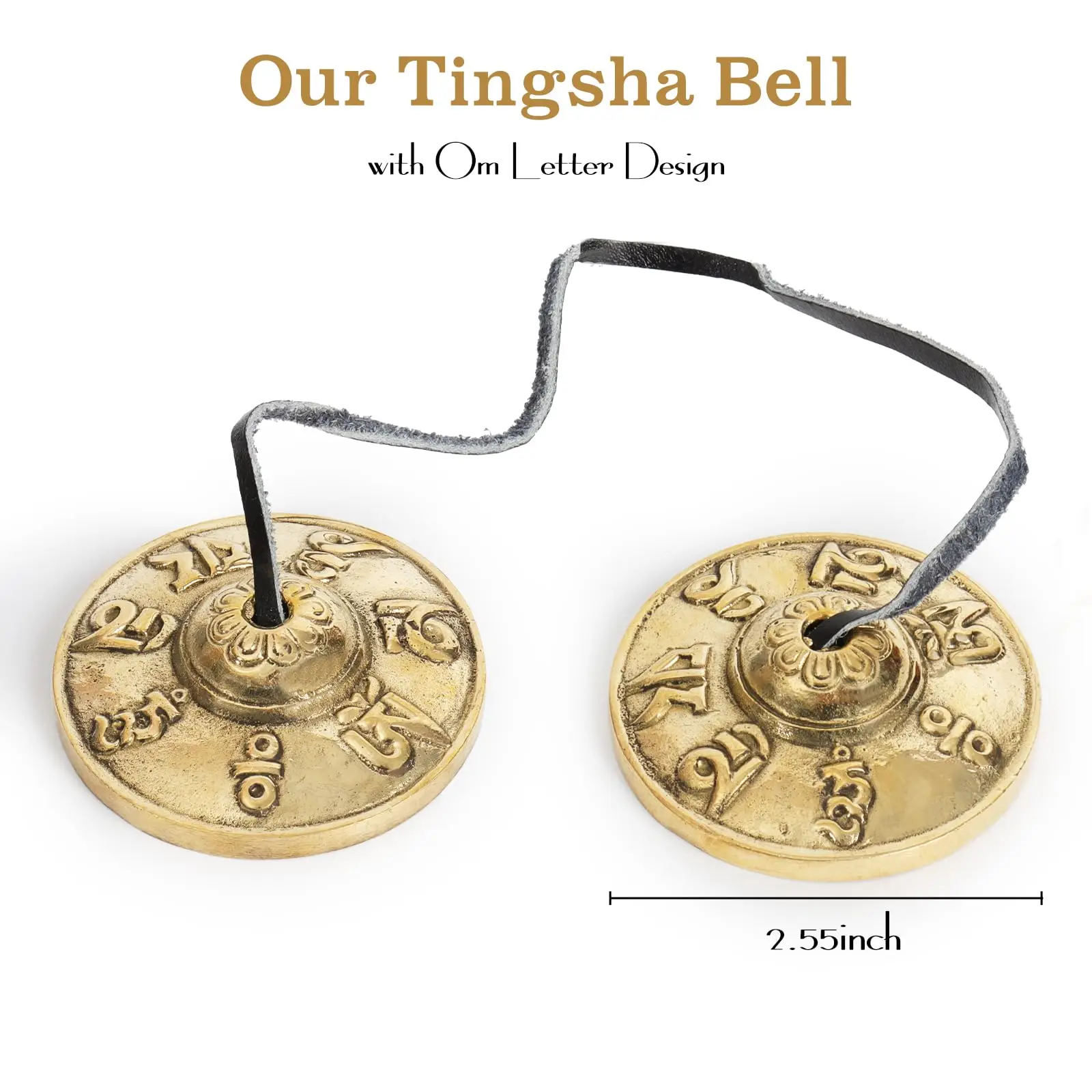 Tibetan Tingsha Cymbals Meditation Bells for Women Meditation Accessory for Spiritual Healing Mindfulness Sound Healing