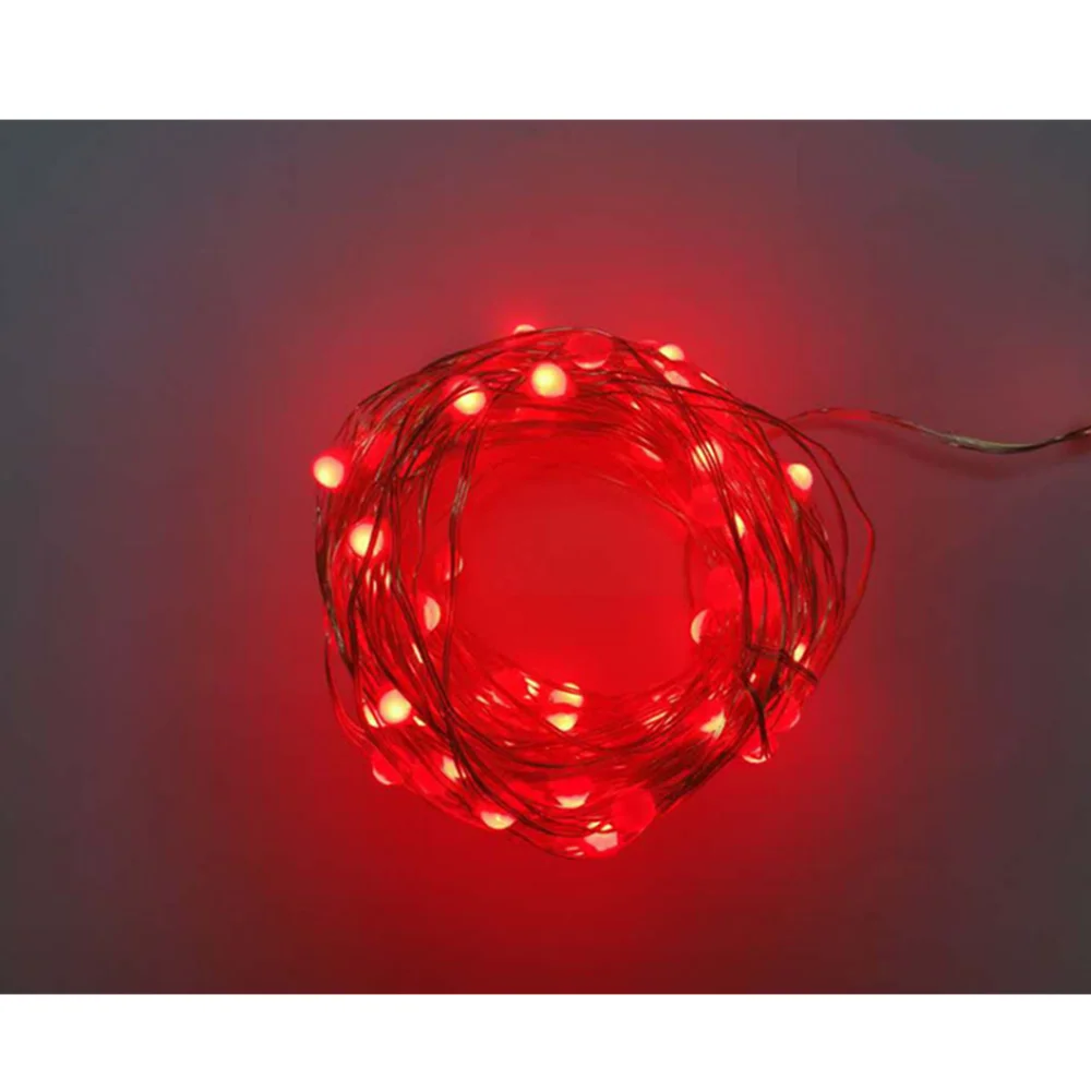 USB5V Three-Line Point-Controlled RGB Color-Changing LED Silver Line Lights Timing Remote Control Christmas Lights Festival Deco