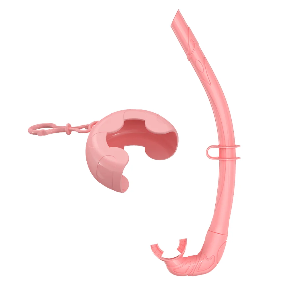 Silikon-Schnorchel, weich, flexibel, faltbar, leicht zu atmen, Anti-Tropf, für Erwachsene, Tauchen, Freitauchen, Schwimmtraining, leicht zu transportieren für Reisen – Detail 13