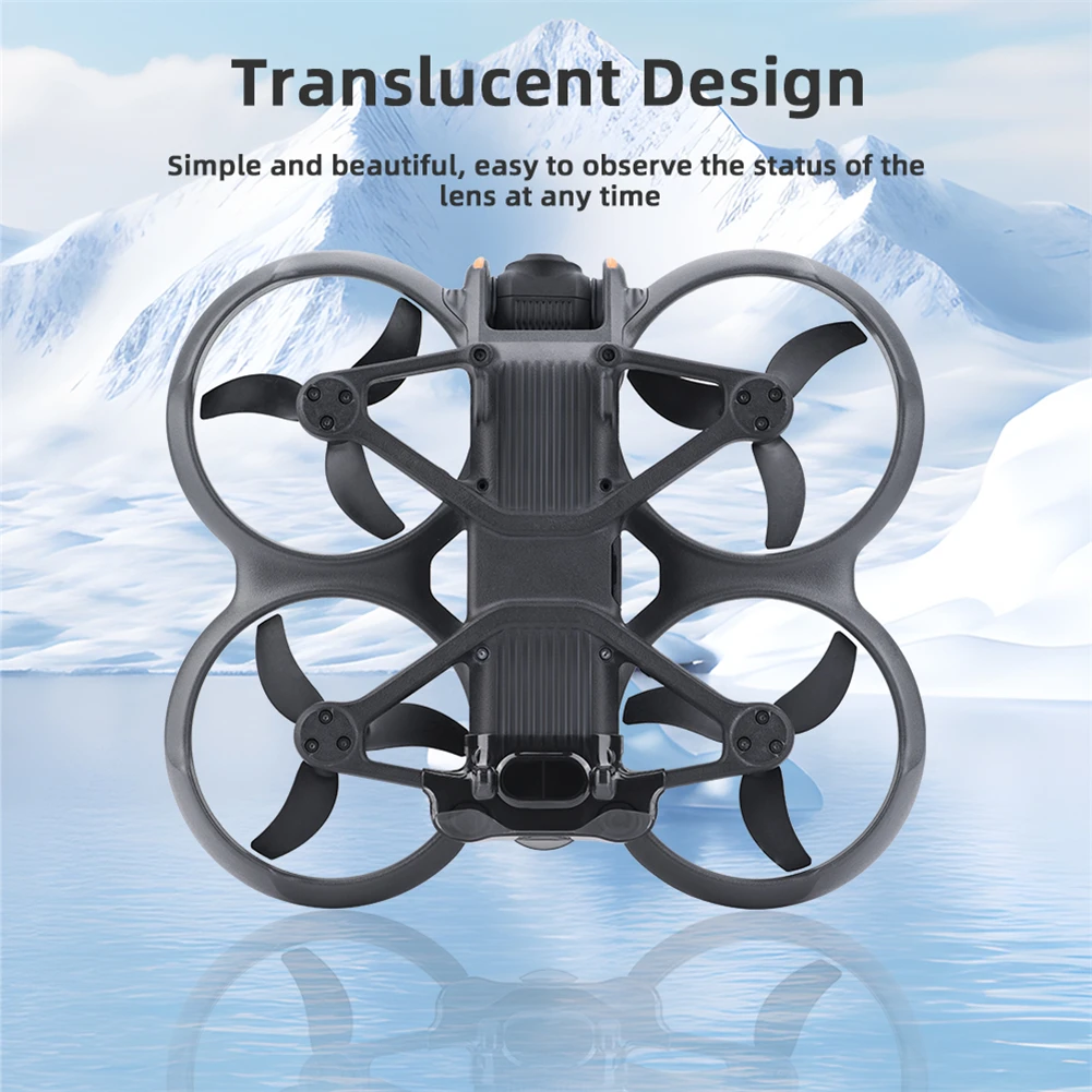 Gimbal Protector Cover Camera Lens Cap Compatible For AVATA 2 Drone Accessories Transparent Lens Cover Dust-proof Cap Protector