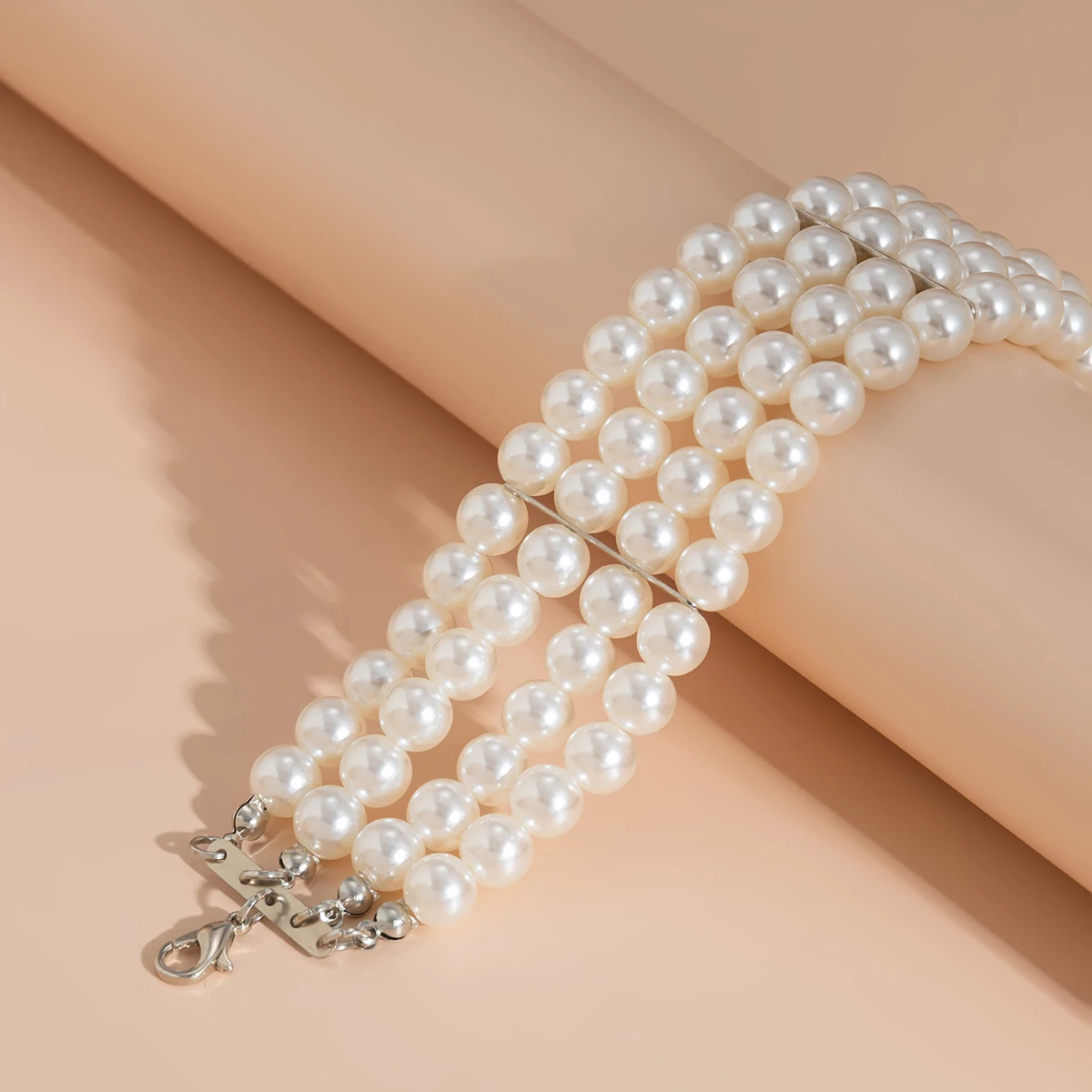 IngeSight.Z Luxury Multilayer Imitation Pearl Beaded Wide Cuff Bracelets For Women Simple Charm Bangles Party Birthday Gifts
