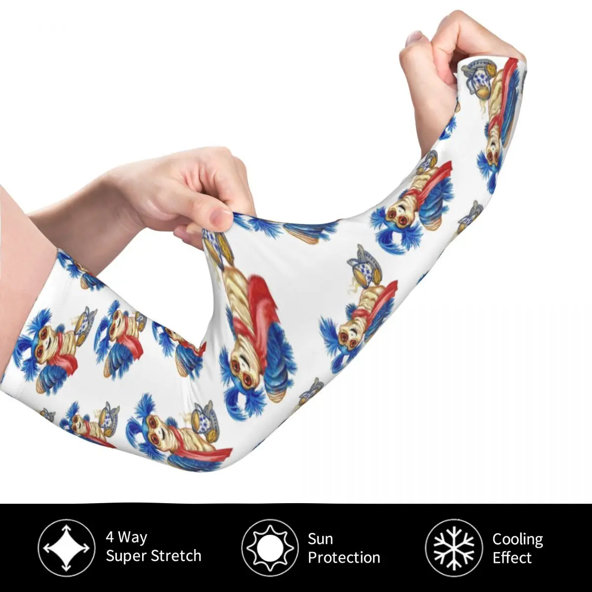 Ello! The Worm - Labyrinth Manchons de bras extérieurs Housse de protection solaire UV Manchons de tatouage de cyclisme en soie glacée d'été