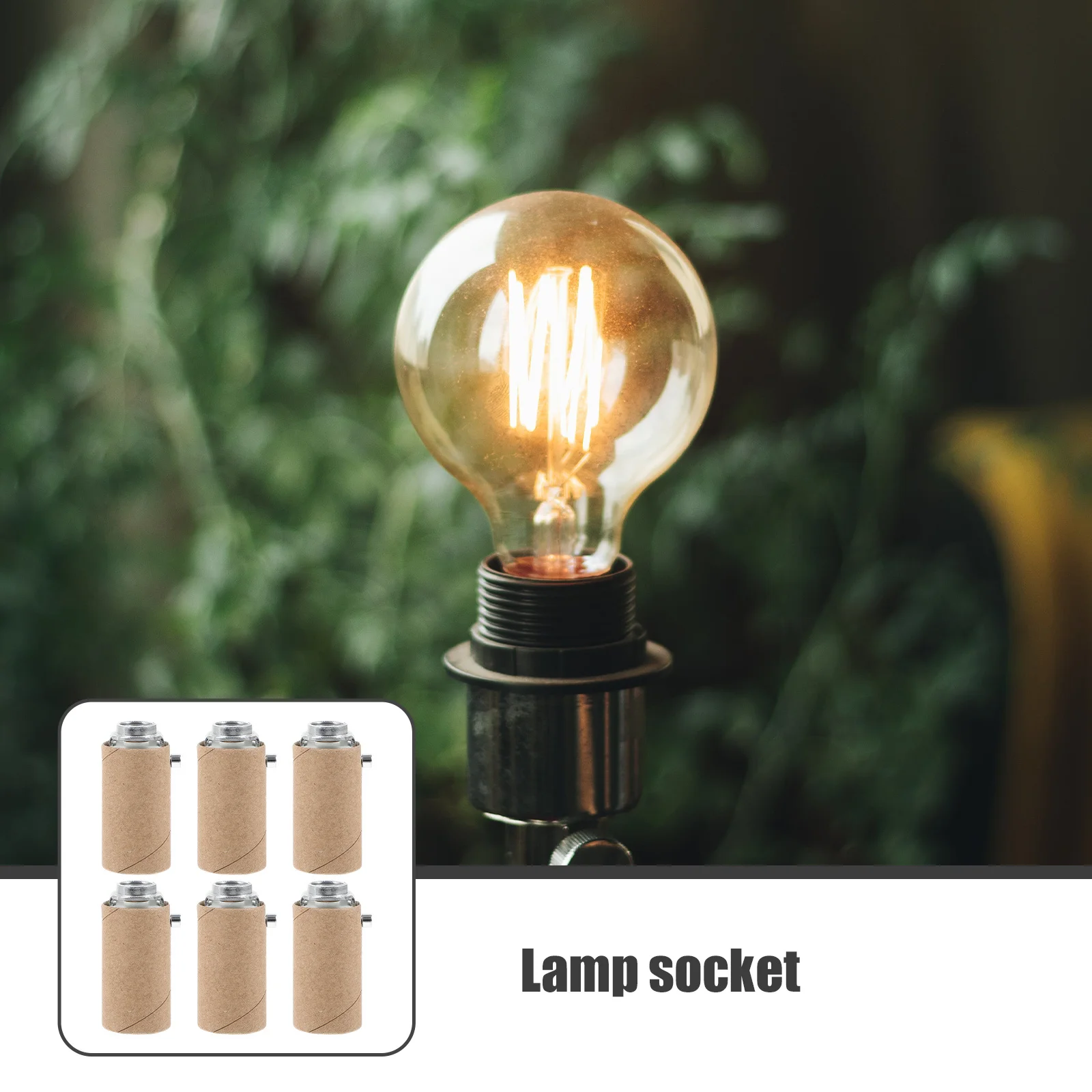 

6Pcs E12 Candelabra Socket Replacement Lamp Parts Light Bulb Holder Lamp Repair Kit Candelabra Socket Replacement