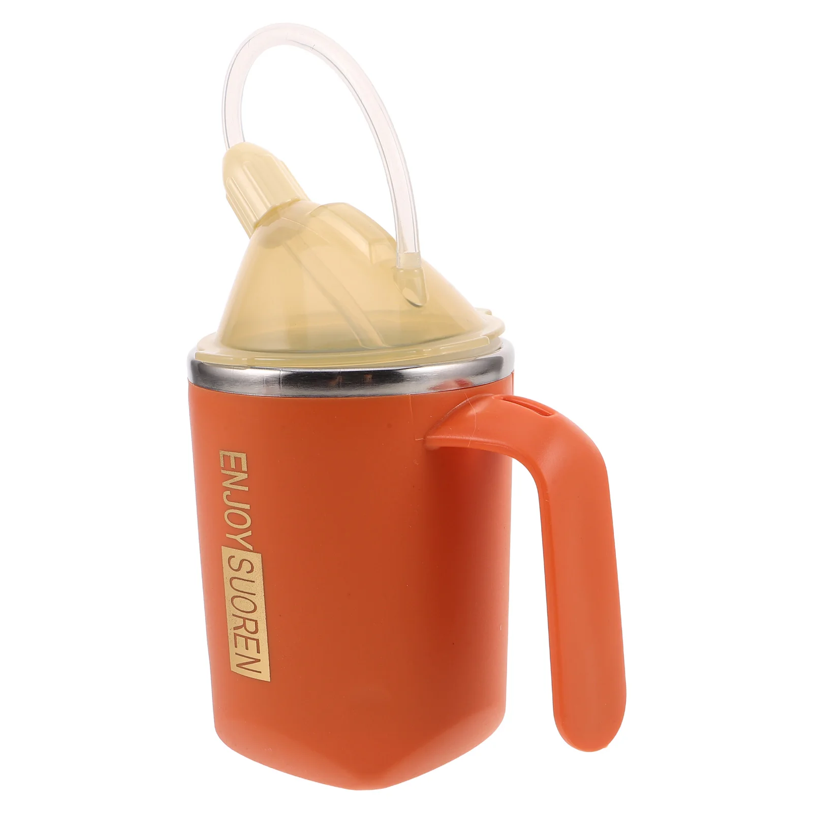 

Dysphagia Drinking Cup Ergonomic Stainless Steel 400Ml Spillproof Mug Elderly Safe Mug Choke Prevention Nursing Aid