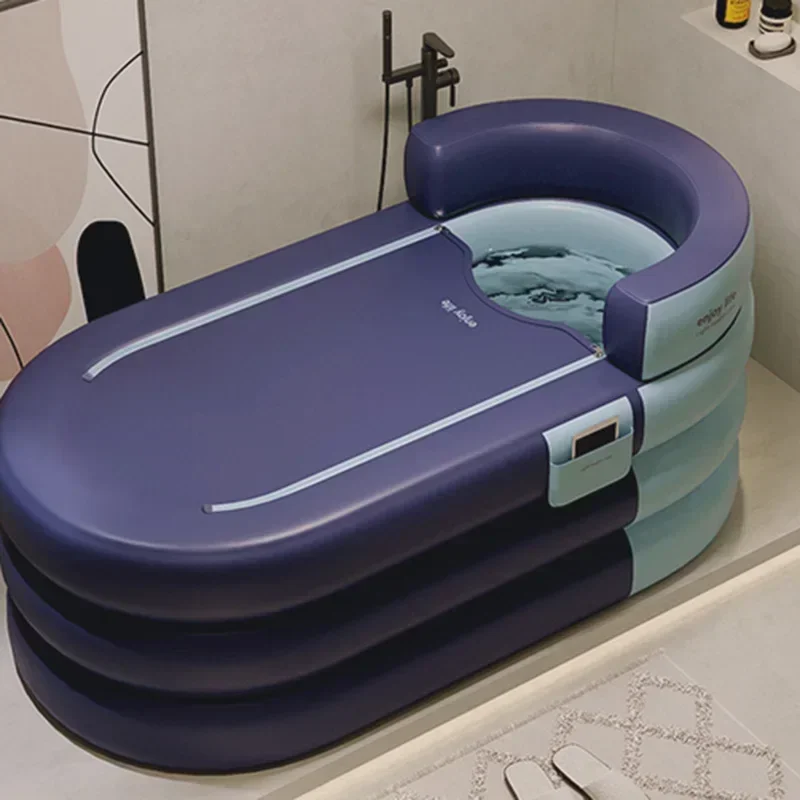 Inflatable Bathtub Adults Freestanding Foldable Portable Keep Warm Bathtubs Cover Folding Banheira Dobravel Household Bathtub