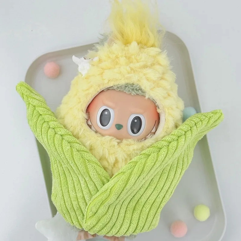 

Suitable For 17cm Labubu Clothing V1/V2/V3 Generation Fashion Clothes Corn Convenience Store Clothes Role Play Cute Animal Set