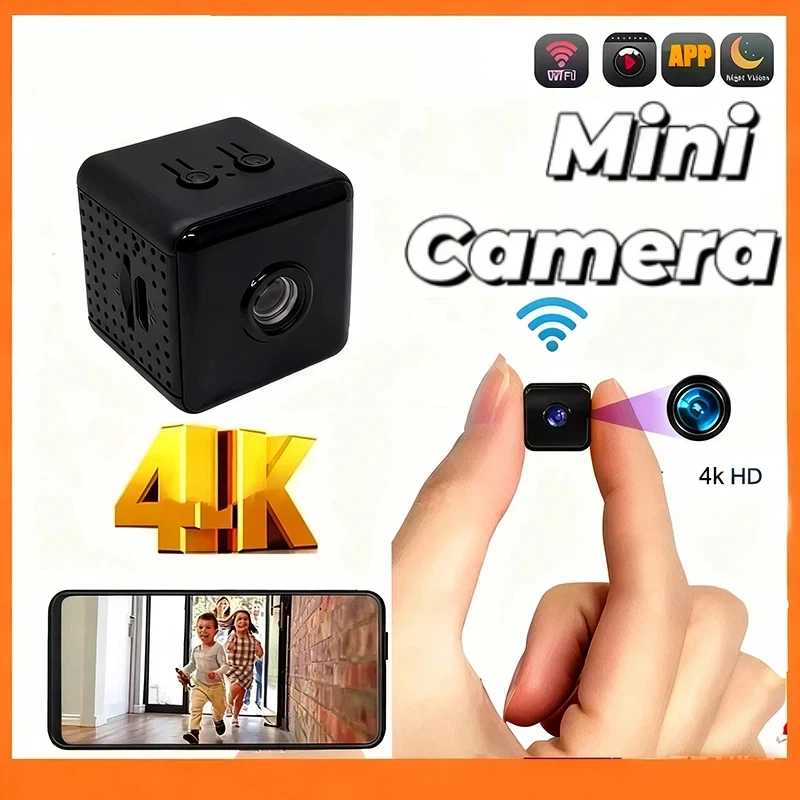 New 4K Mini Camera Home Small Wireless Wifi Camera Outdoor Upgrade Baby Pet Movement Detection Security Home Network Camera