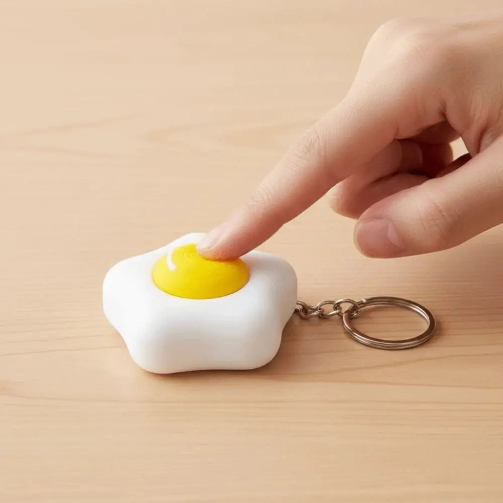 Llavero Clicker de Alimentos Impresos en 3D, Colgante de Dibujos Animados (Tortuga, Pata de Gato), Clicker Sensorial, Simulación de Pastel, Corazón de Amor, Fidget Divertido