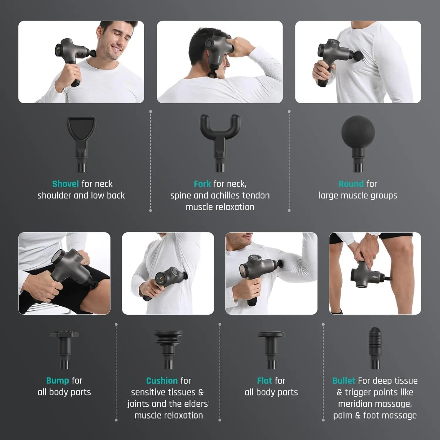 3 Massage Gun, Massage Gun Deep Tissue for Athletes, Professional Muscle Percussion Massage Gun, Massager Gun for Shoulder Leg