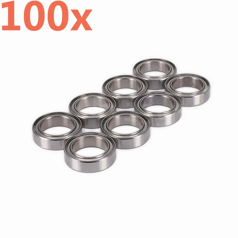 100pcs/set RC Upgrade Parts Aluminium Ball Bearing 10*15*4mm For 1/10 Scale Models TAMIYA CC01 RC Car Remote Control Car