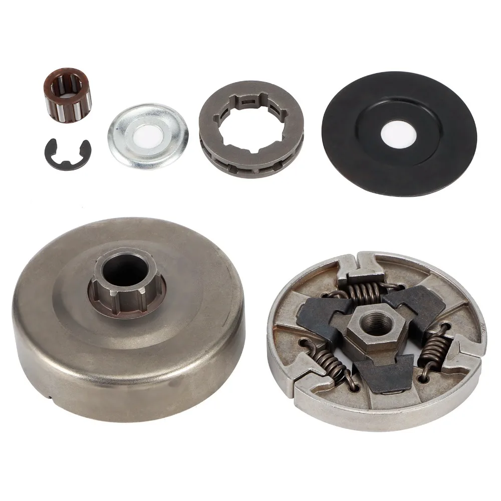 Metal Clutch Drum Rim Sprocket Kit Dark Silver Compact Clutch Drum Assembly Easy to Install for STIHL 064 066 MS640 MS660 MS661