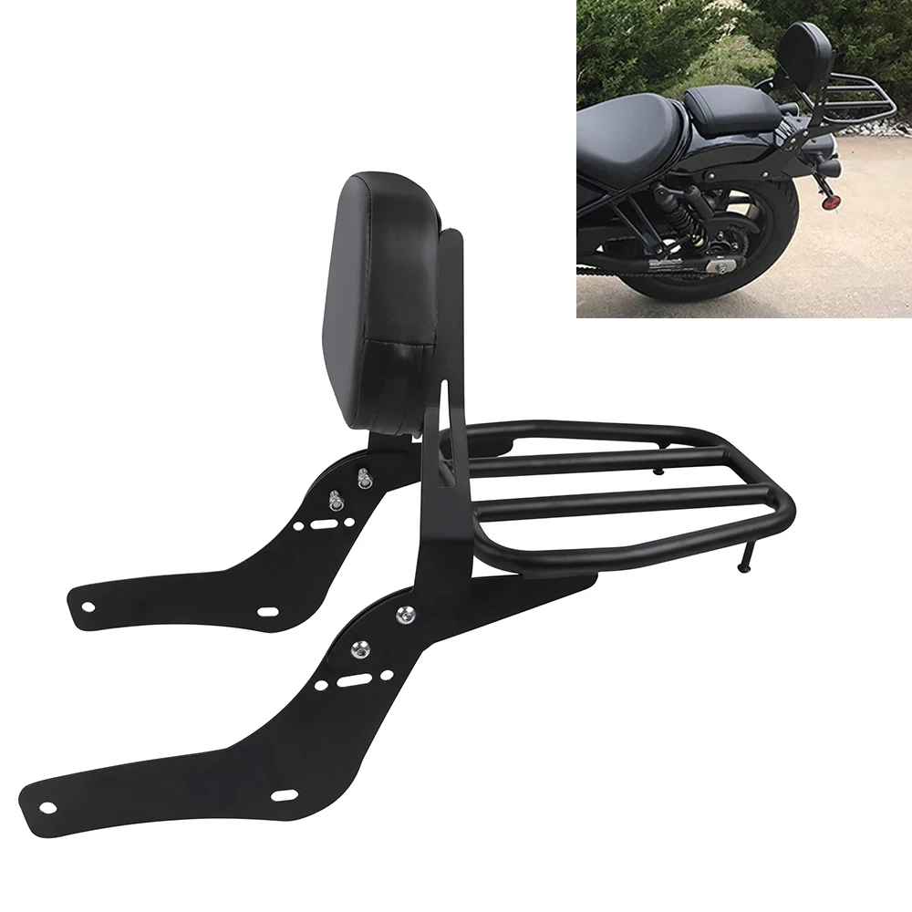 

Passenger Sissy Bar Detachable Backrest Seat Luggage Rack For Honda Rebel 1100 CMX1100 CMX 1100 DCT Rebel 1100T 2021-2024