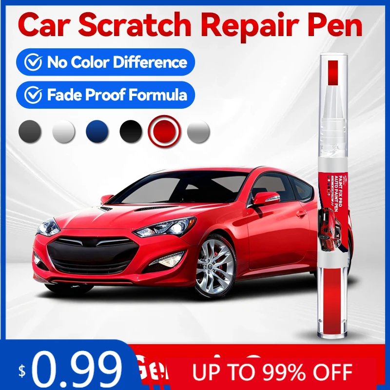 

2026 Hot Wheel Hub Paint Pen For Hyundai Genesis Coupe Paint Repair Pen Touch Up Scratch Remover DIY Auto Accessories Black Whit