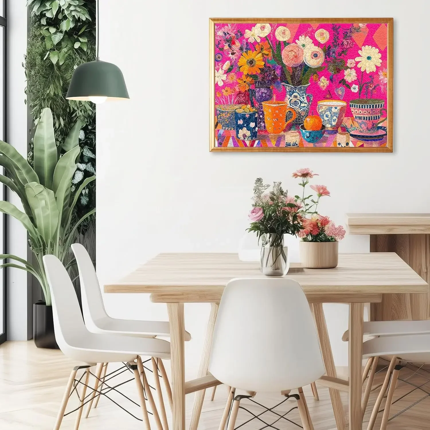 Flowers Art  Adult Wooden Puzzle 1000/500/300Pcs Jigsaw Puzzles for Gameroom Bedroom Livingroom Party Birthday Party Gift