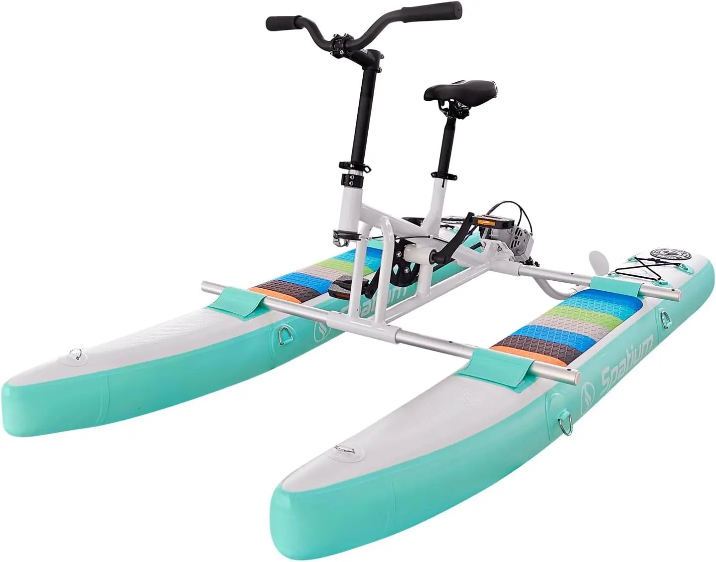 Bicicleta de agua Spatium para niños, bicicletas de agua inflables, bicicletas de agua para lago con pontón inflables, bicicleta de agua con Pedal