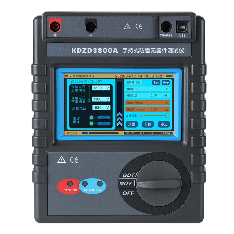 

Lightning Protection Component Tester,SPD tester,Surge Protective Device(SPD)tester,MOV,VDR,GDT