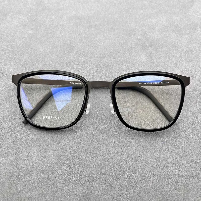 

Ultralight Titanium Acetate Eyeglass Frame Luxury Vintage Fashion Trend Retro Square Style Myopia Eyeglasses Frames