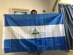 SKY FLAG Nicaragua National flag 90*150cm polyester Hanging ni nic Nicaragua flag indoor outdoor decoration Banner