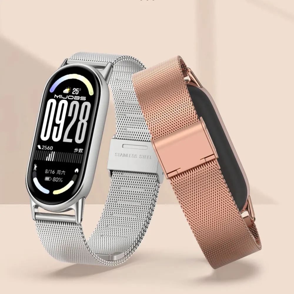 For Mi Band 11 Strap for Mi Band 10 9 8 Wristband For Mi Band 9 NFC Global Version Watch Band for Mi Band 8 Straps Metal