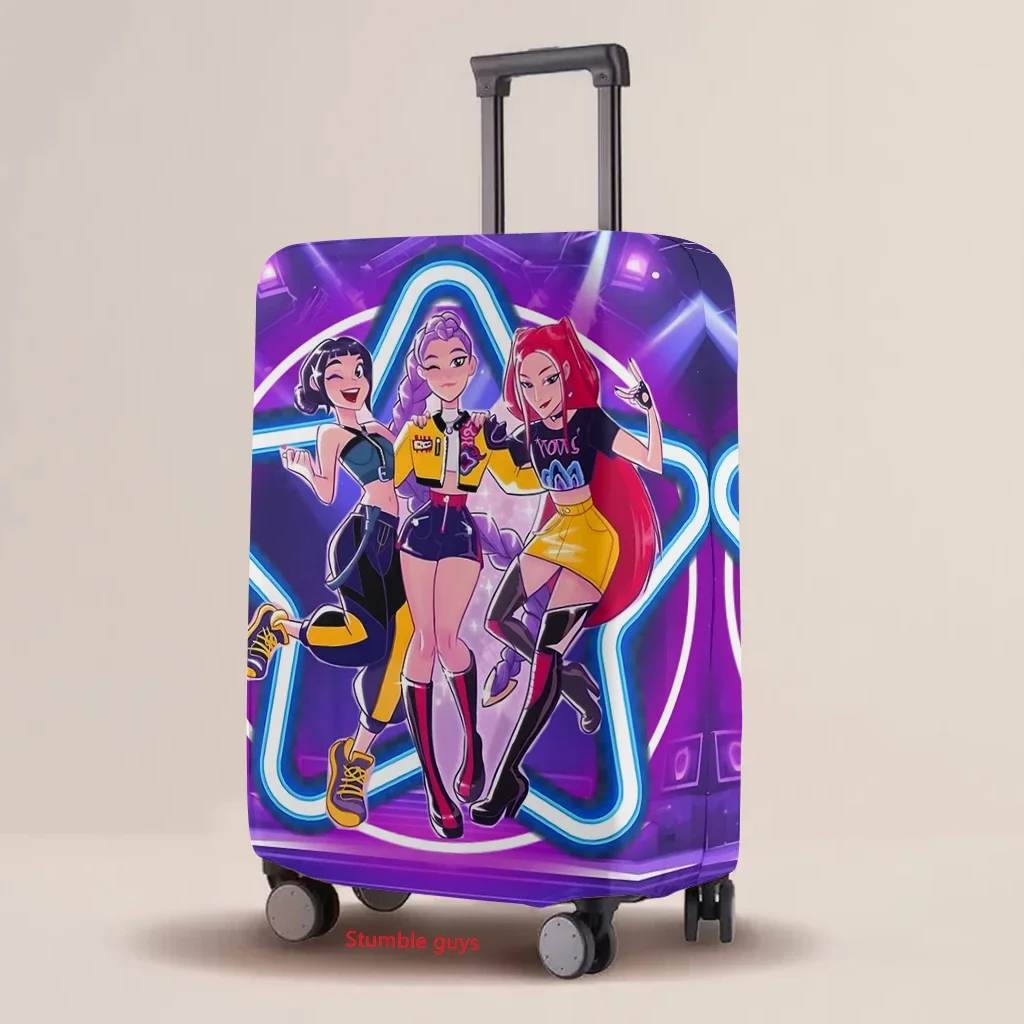

Kpop Demon Hunters Cartoon Luggage Cover Fashion Wear-Resistant Elastic Protective Case Travel Essentials​