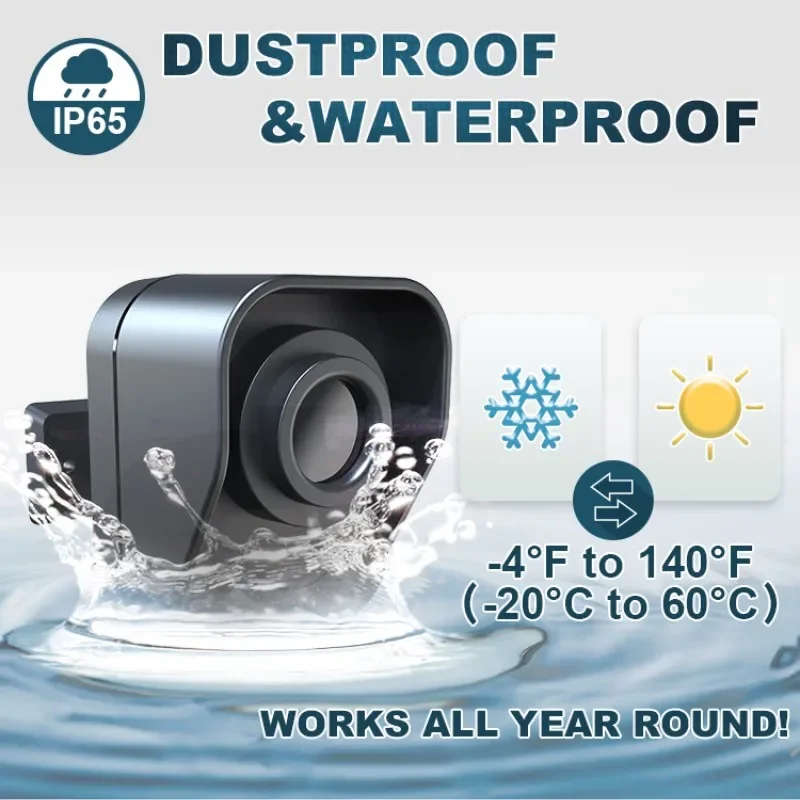 

Driveway Alarm 800M Long Range Wireless Weather Resistant Motion Sensor&Detector-Monitor&Protect Outdoor/Indoor Property Detect
