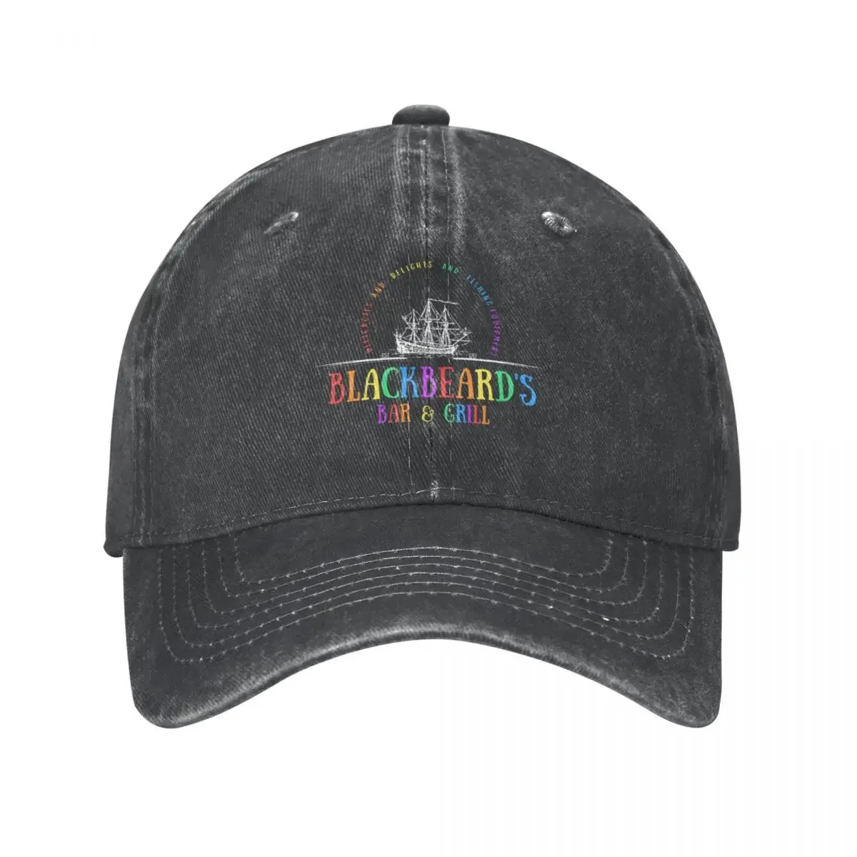 Blackbeard's Bar and Grill Cowboy Hat Anime Trucker Hat Girl'S Hats Men's