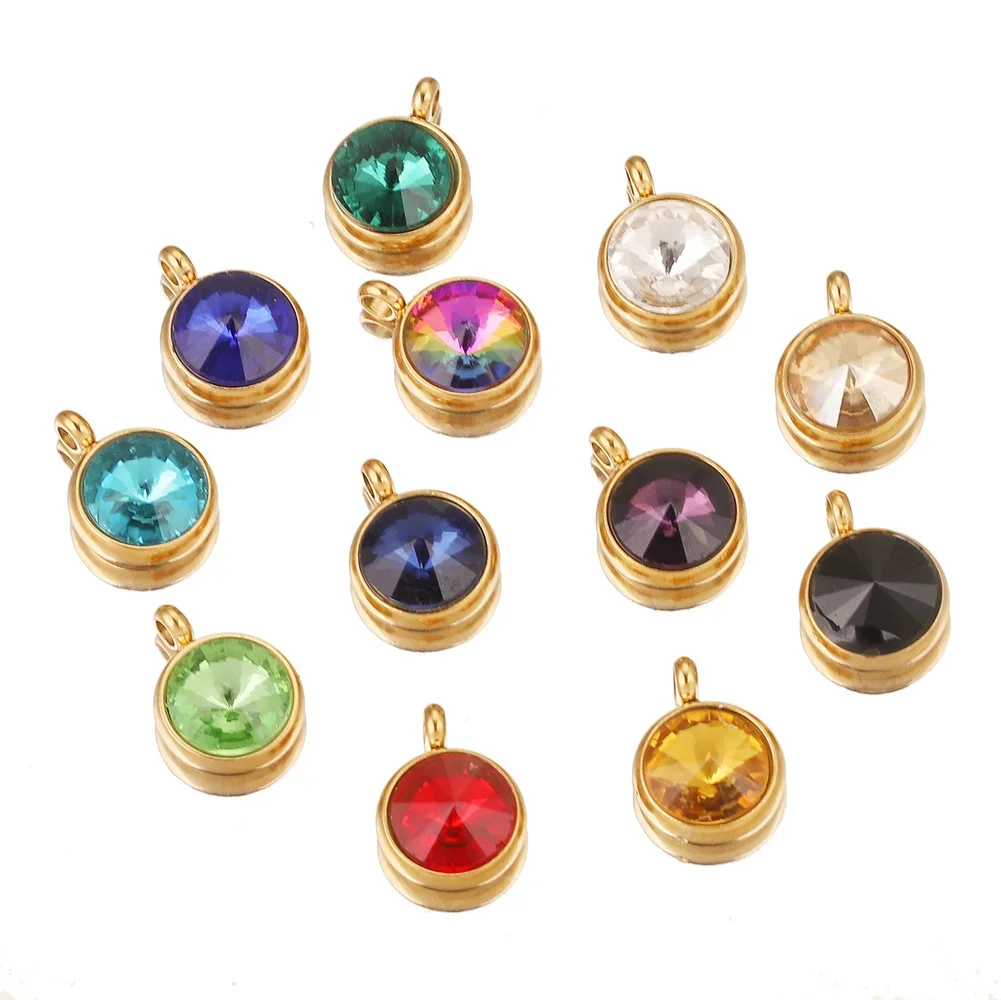 10 ชิ้น 18K Gold-Plated สแตนเลส Star Satellite หินจี้ DIY สร้อยคอสร้อยข้อมือเครื่องประดับขายส่ง