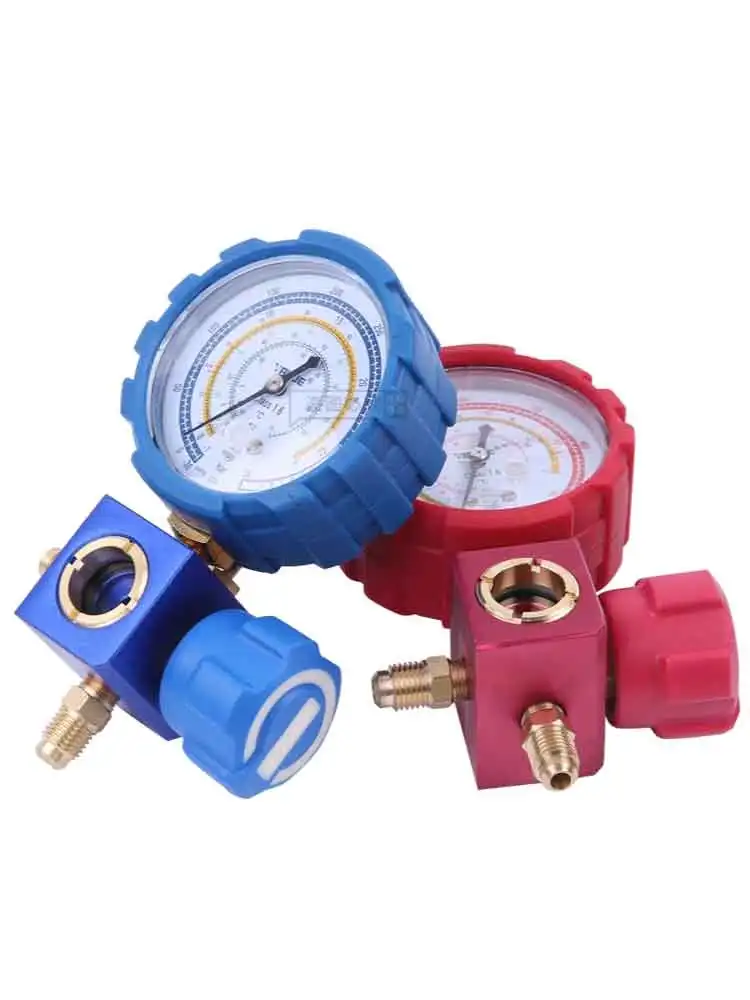 VALUE VMG-1 High and Low Pressure Single Meter Valve Refrigerant Pressure Gauge Refrigerant Fluoride Meter hvac tools