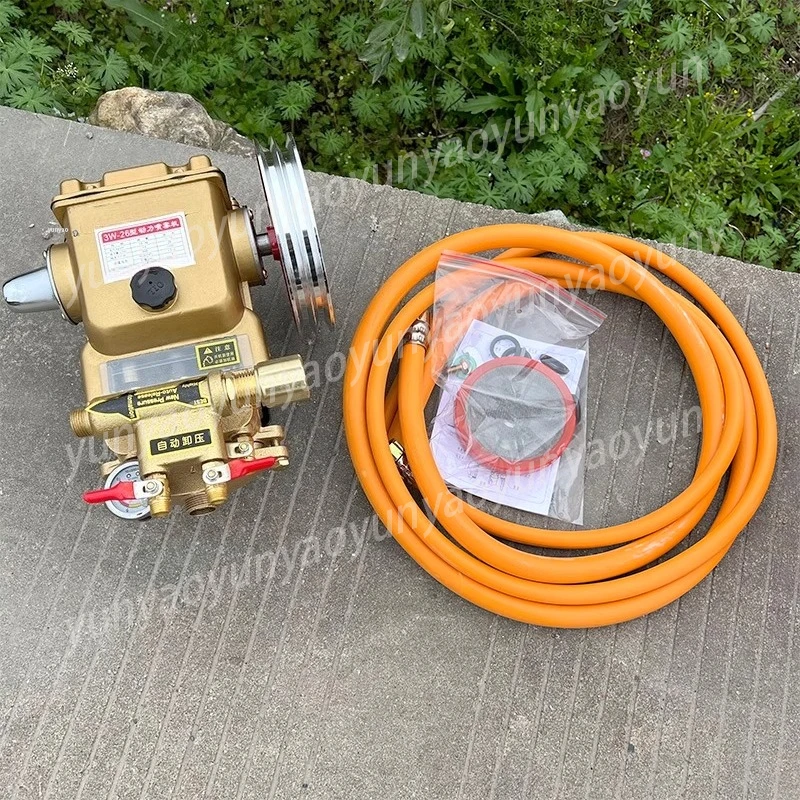 

Автоматический трехпоршневой насос с функцией сброса давления, не требующий обслуживания, для распыления и очистки под высоким давлением