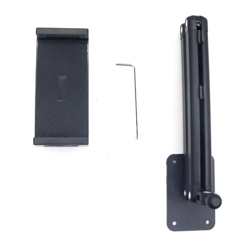 652F Adjustable Rotating Metal Phone Mount Wall Bracket For Smartphones Tablets Space Efficient Installation Solution