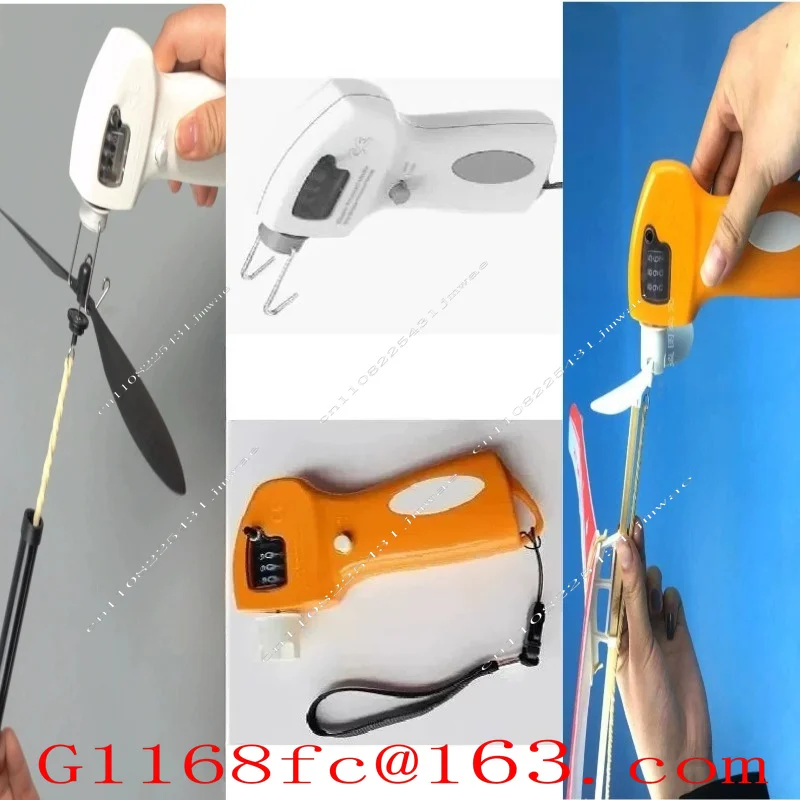 Digital Display Electric Winder for Rubber Band Powered Airplane Model, Fast & Easy Windup Tool