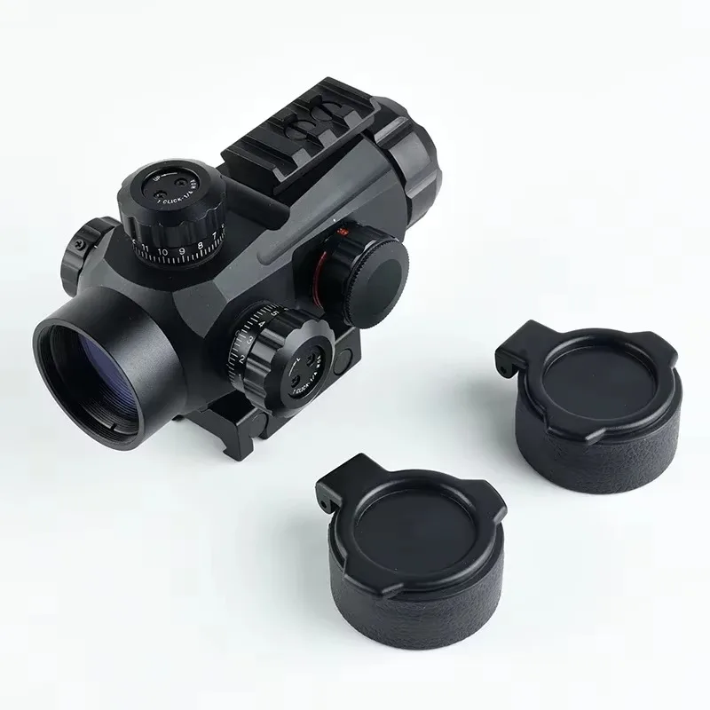 Tactical Hunting 1X35A/RG Red Dot Sight Adjustable Airsoft Optics Four-point Reflex Reticle Scope for 20mm Rail Mount image 6