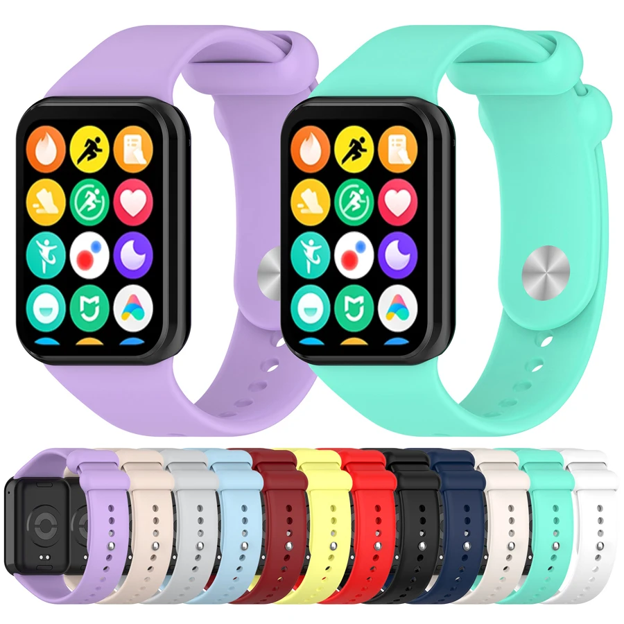 Image of Silikonarmband für Redmi Watch 4 5 6 Sport, austauschbares Armband, Correa für Xiaomi Mi Band 10 Pro/9 Pro/8 Pro