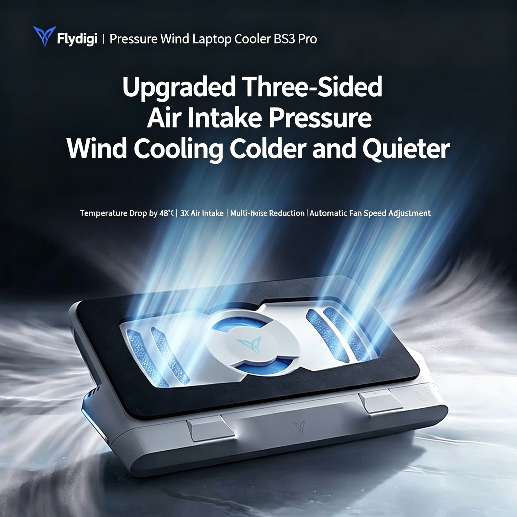 FLYDIGI Pressure-cooling radiator BS3Pro - Notebook gaming laptop esports laptop - Silent fan cooling base