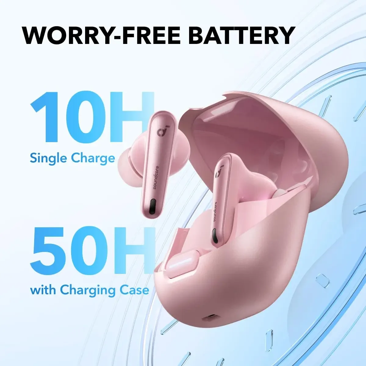 حار بيع أنكر Soundcore Liberty 4 NC سماعات أذن لاسلكية إلغاء الضوضاء سماعات أذن التكيف إلغاء الضوضاء سماعة 50 ساعة البطارية