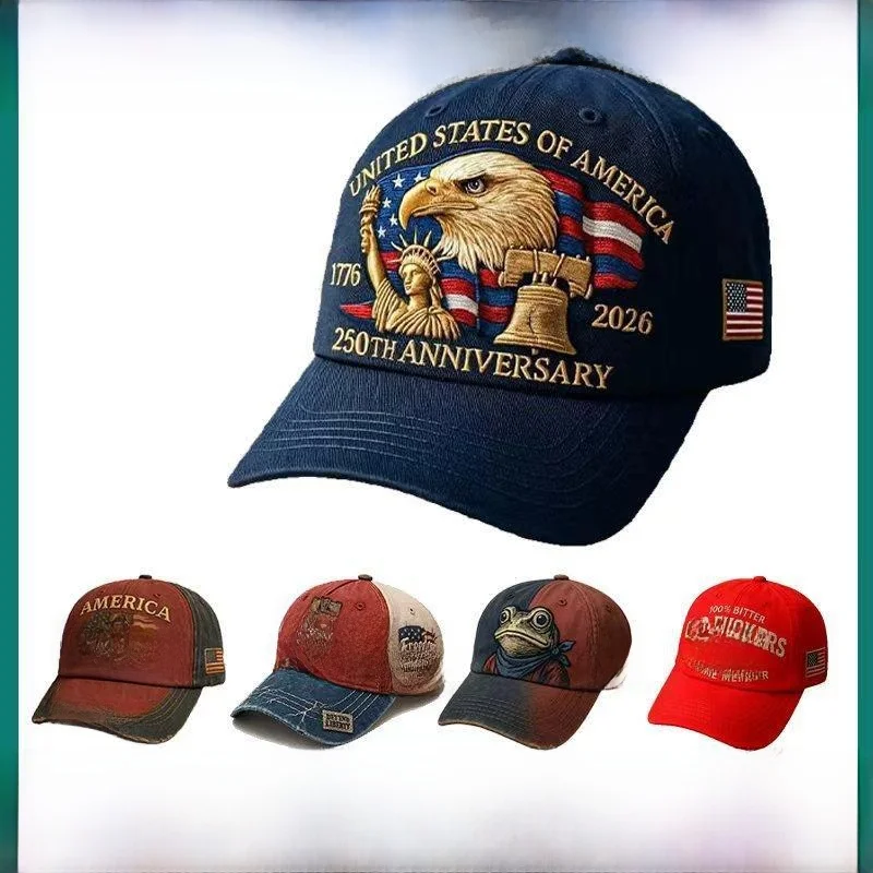 新しいヴィンテージ風ウォッシュ加工刺繍入り野球帽ユニセックス日除け帽子ダックビルキャップおしゃれなアウトドアアクセサリー