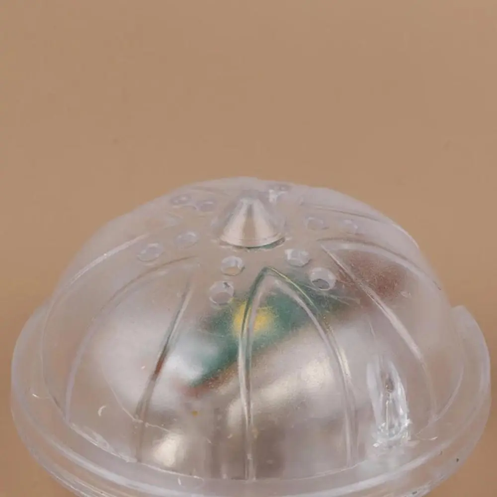 Parco di illuminazione in miniatura per casa delle bambole in plastica di alta qualità 5 * 5 * 3 cm Accessori per decorazioni per la casa con lampione di simulazione trasparente