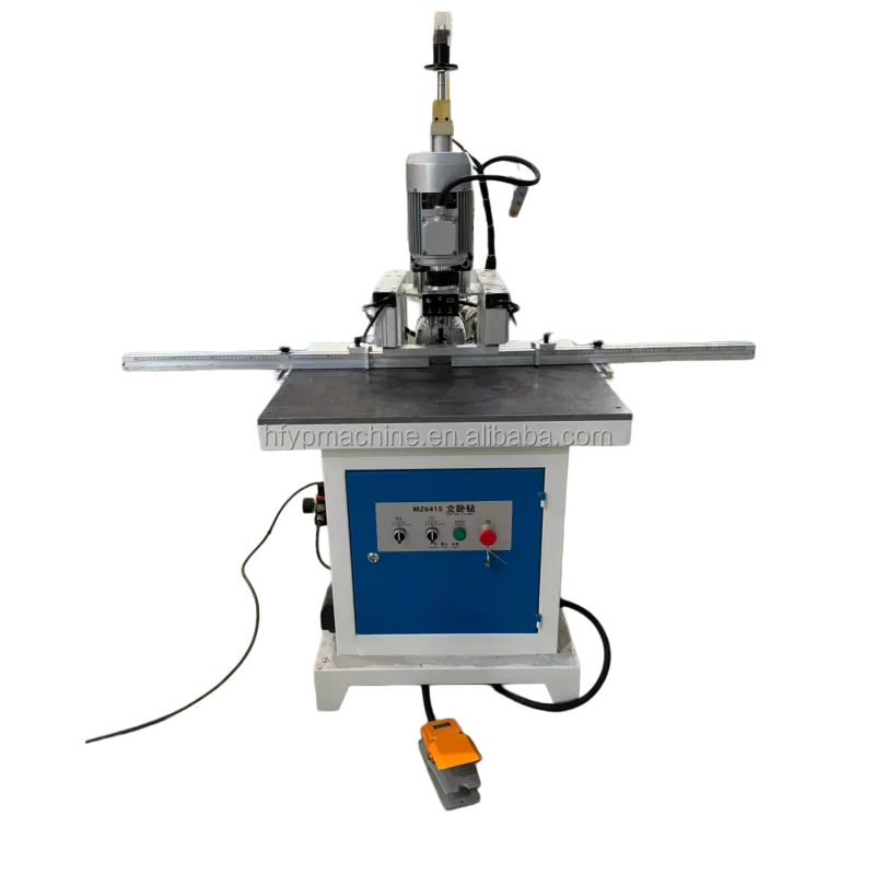 Pneumatic Vertical & Horizontal Drilling Machine for Woodworking Cabinet Doors and Single Head Door Hinge Boring