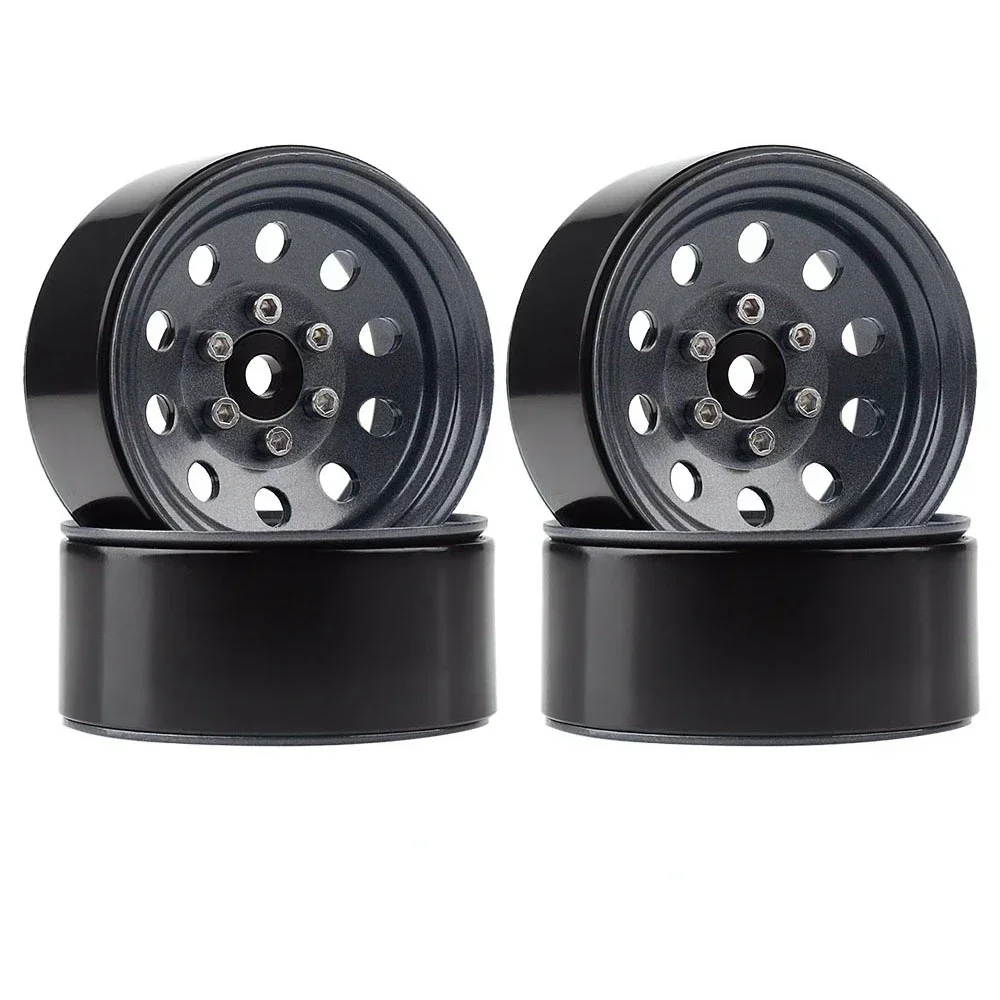 

4 шт. металлические колесные диски 1,9 дюйма с бусинами 3 стиля для 1:10 RC гусеничного автомобиля осевой SCX10 90046 TRX4 Redcat GEN8