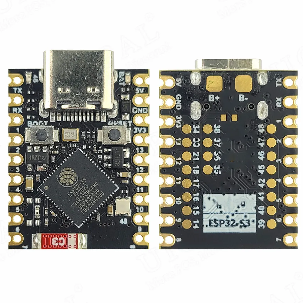 Imagem -02 - Placa de Desenvolvimento Mini Esp32-s3 bt 5.0 Módulo Wifi para Internet das Coisas Risc-v 235 mm x 18 mm Baixa Potência 18pin Flash 4m Esp32 s3