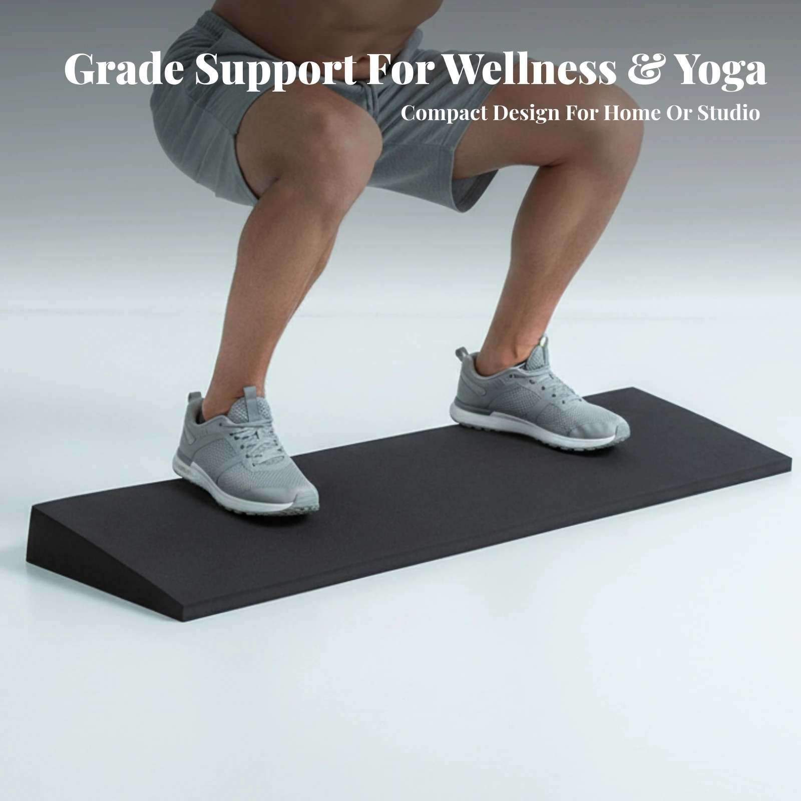 Foam Slant Board Compact Calf Stretch Board Calf Stretcher Supportive Fitness Equipment Firm for Beginners, Home Gym